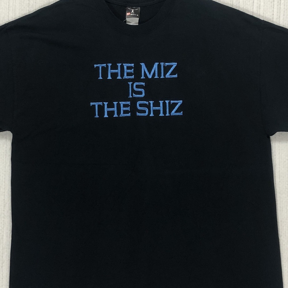 WWE The Miz Is The Shiz Black Graphic T-Shirt Mens XL Hanes Beefy-T Wrestling
